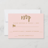 Paillettes Or Blush Rose Mariage Simple Réponse