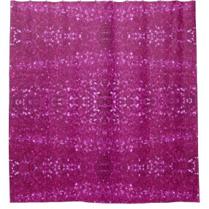 paillettes roses salle de bain rideau de douche