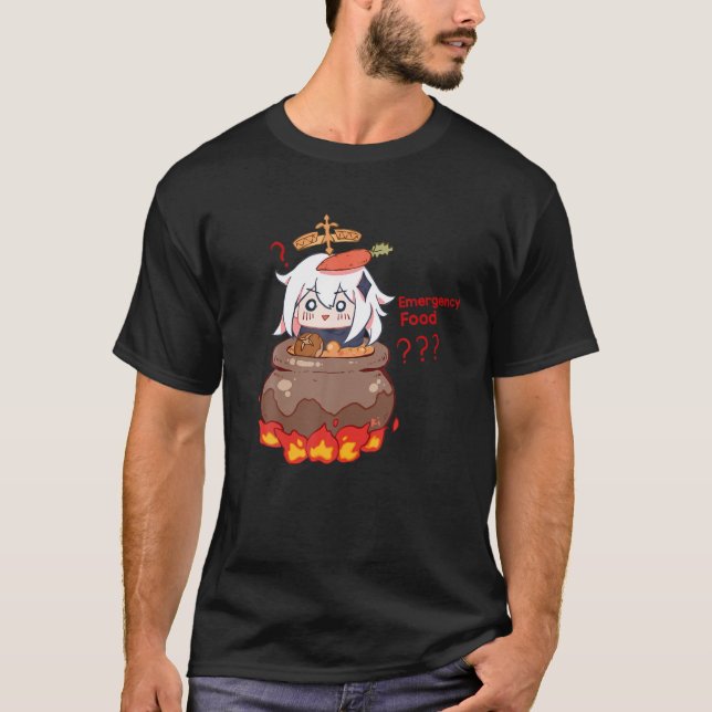Paimon-Genshin-Impact-Emergency-Impact T-Shirt (Front)