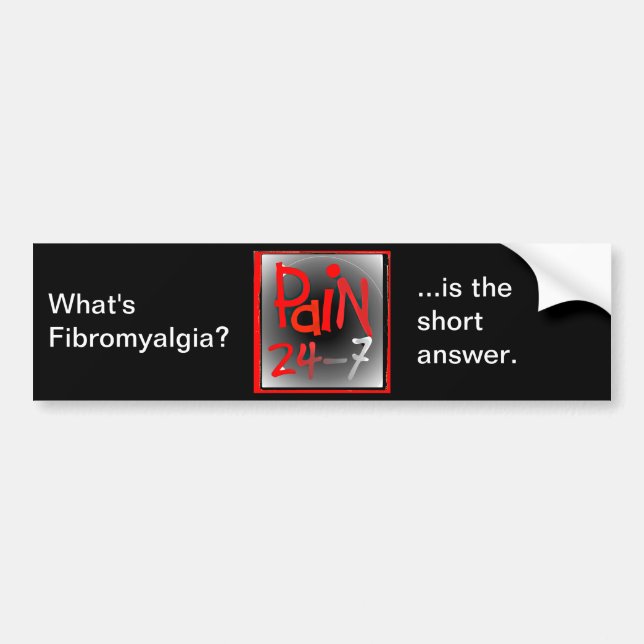 Pain 24/7 bumper sticker (Front)
