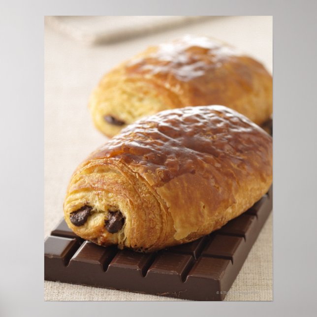 pain au chocolat poster (Front)