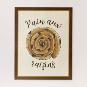 Pain Aux Raisins French Patisserie Bakery Food Jigsaw Puzzle