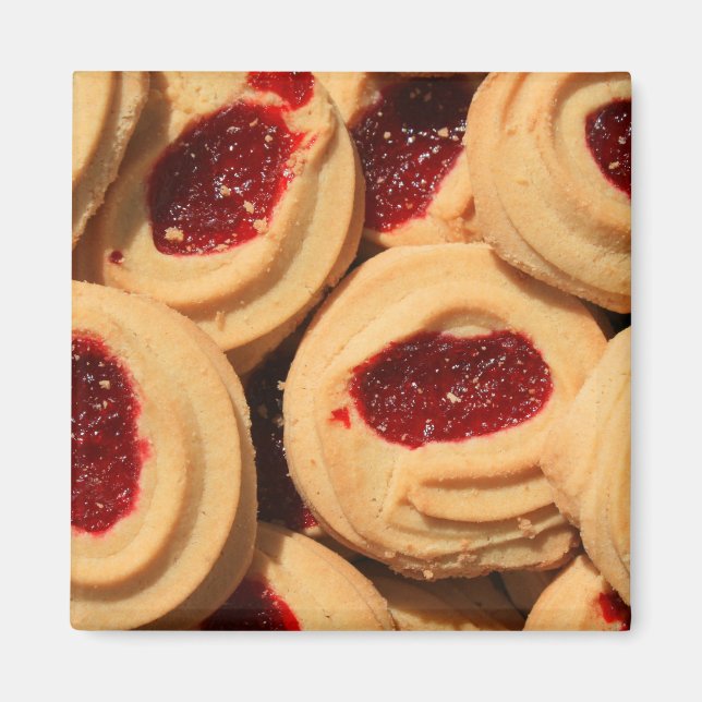 Pain court de fraise Aimant de biscuits (Devant)