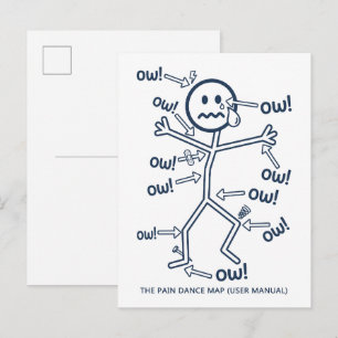 Pain Dance Map User Manual Postcard