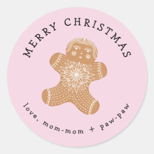 Pain d'épice biscuit autocollant cadeau