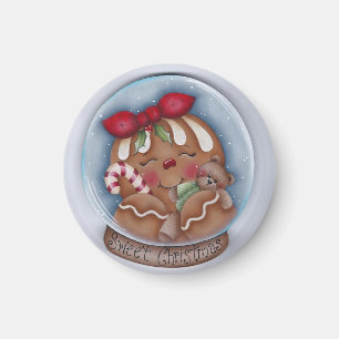 Pain d'épice de Noël et aimant doux d'ours