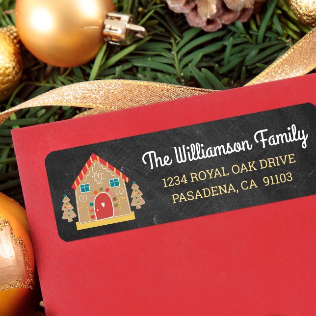 Pain d'épice Maison Cute Chalkboard Script (Créateur téléchargé)