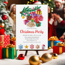 Pain d'épice Maison Noël Carte d'invitation