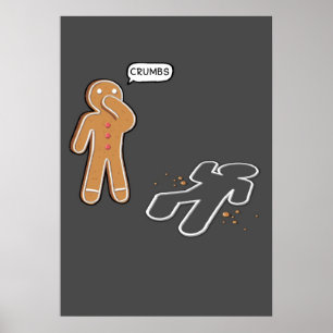 Pain d'épices, affiche "CRUMBS", scène de crime ir