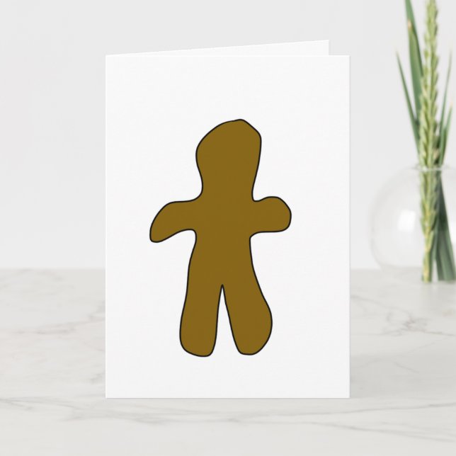 Pain d'épices - Carte de Noël Homme (Devant)