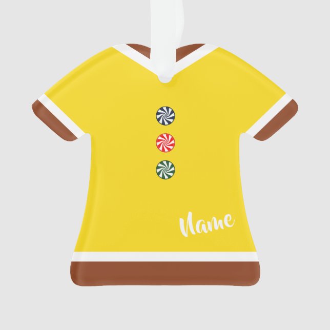 Pain d'épices Chemise Jaune Noël (devant)