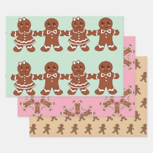 Pain d'épices Cookies Enveloppement Papier Set