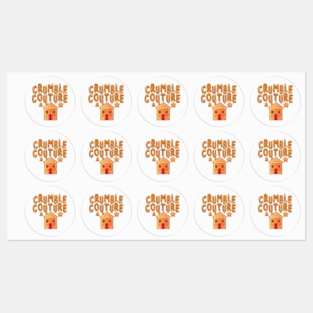 Pain d'épices Crumé Stickers de vacances (Feuille)