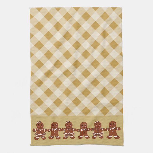 Pain d'épices de Noël Serviette de cuisine (Vertical)