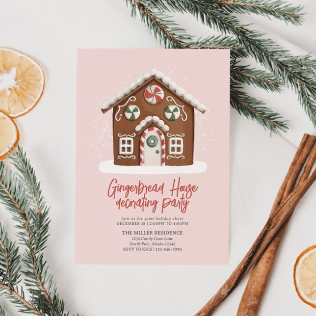 Pain d'épices Décoration Fête de Noël Invitation (Créateur téléchargé)
