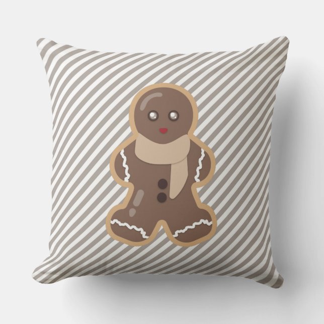 Pain d'épices Homme Beige/Violet Coussin en bande (Recto)