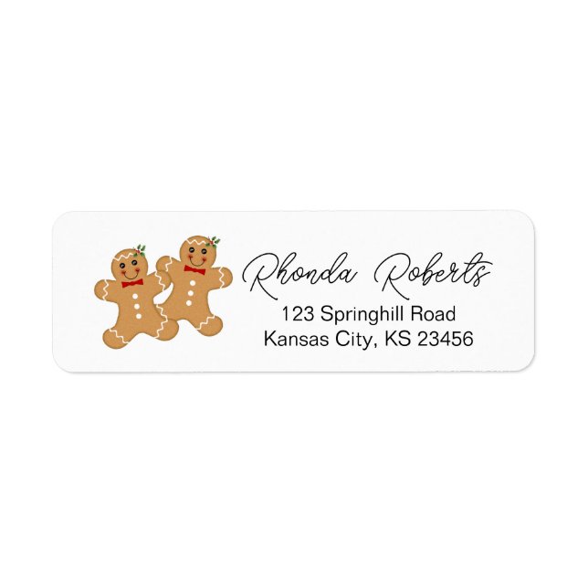 Pain d'épices Hommes Cookies Retourner l'adresse É (Devant)
