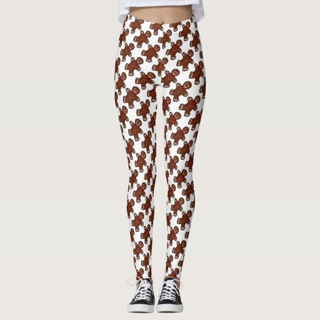 Pain d'épices Hommes Noël Cookie Leggings (Devant)