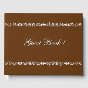 Pain d'épices Livre d'or Design Brown et blanc