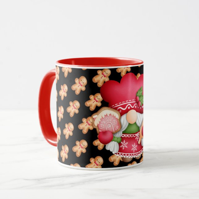 Pain d'épices Personnaliser Gnome Couleur Mug (Devant gauche)