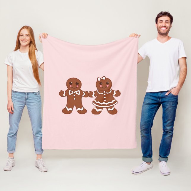 Pain d'épices rose - Couverture pour garçon et fil (En situation)