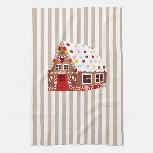 Pain d'épices Serviette de cuisine de la maison (Vertical)