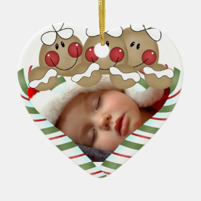 Pain d'épices sucré Ornement de Noël personnalisé (Devant)