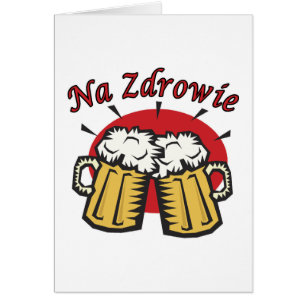 Pain grillé de Na Zdrowie avec des tasses de bière
