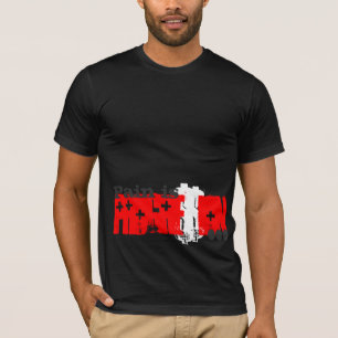 Pain is Progression Red Cross T-Shirt