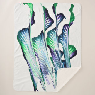 Pain Remover 1 Purple Green Flower Blanket