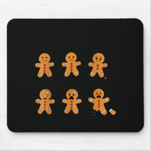 Pain Scale Funny Gingerbread Man Christmas Nurse H Mouse Pad