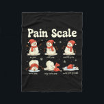 Pain Scale Snowman Funny Nurse Christmas Icu Nurse Fleece Blanket<br><div class="desc">Pain Scale Snowman Funny Nurse Christmas Icu Nurse</div>