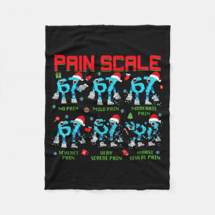 Pain Scale Steal A Six Seven Brainrot Italian Funn Fleece Blanket