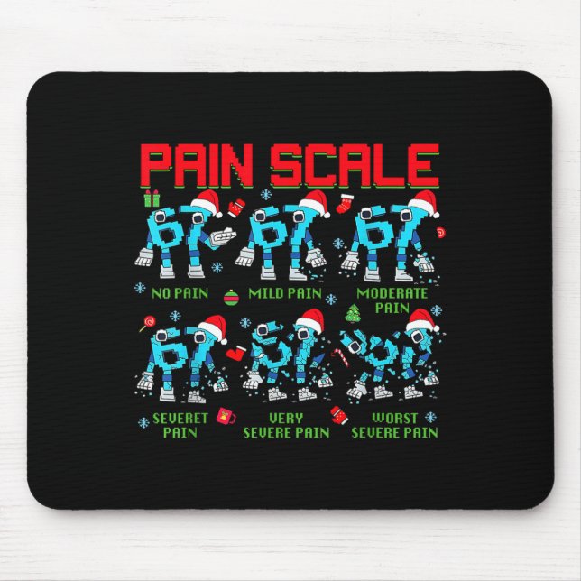 Pain Scale Steal A Six Seven Brainrot Italian Funn Mouse Pad (Front)