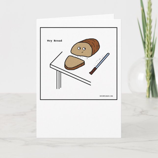 Pain tordu - carte de voeux (Devant)