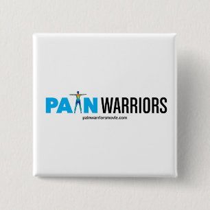 Pain Warriors Movie 2 Inch Square Button