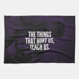 Pain - Workout Inspirational Words - Kettlebell Kitchen Towel