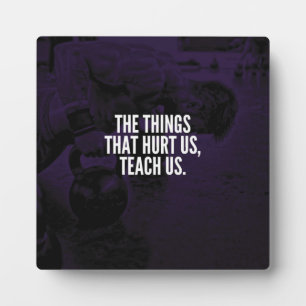 Pain - Workout Inspirational Words - Kettlebell Plaque