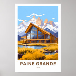 Paine Grande Chile Travel Print