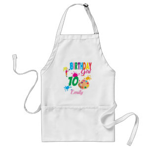 Paint Birthday Art  Create Party Theme Custom  Standard Apron