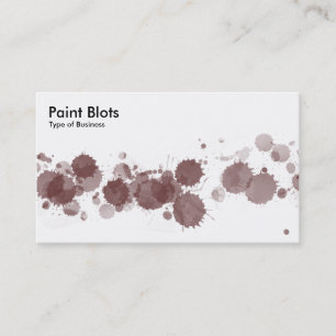 Paint Blots - Brown Business Card
