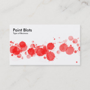 Paint Blots - Red Business Card