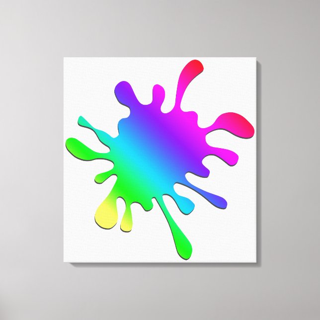 Paint Blotter Canvas Print (Front)
