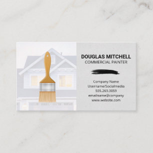 Paint Brush Residential Home Business Card