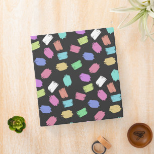 Paint Brush Strokes, Colourful Brush Strokes Binder