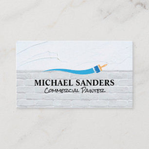 Paint Brush Wall Textures Business Card