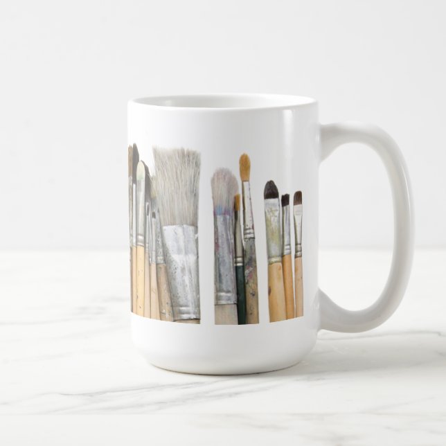 Paint brushes coffee mug (Right)