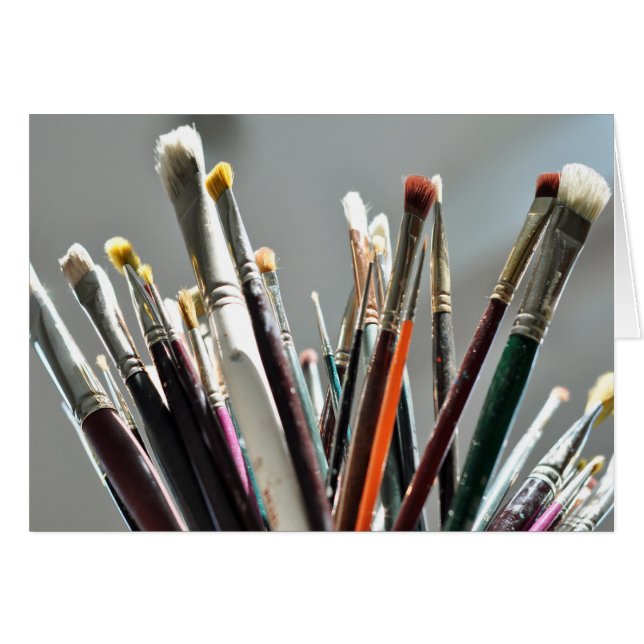 Paint brushes drying in the sunlight (Front Horizontal)