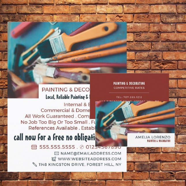 Paint Brushes, Painter & Decorator Advertising Flyer (Creator Uploaded)