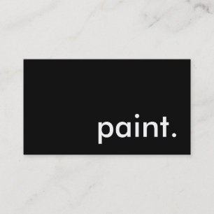 paint. business card